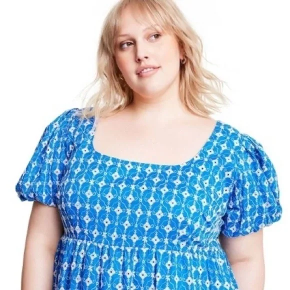 Rhode X Target Mini Dress Blue NEW! - Picture 4 of 8